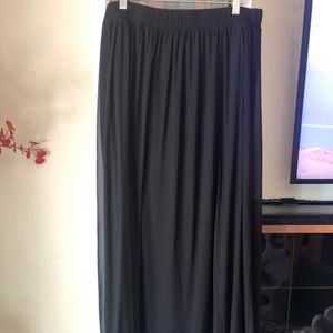 Maxi Skirt with Sheer Overlay